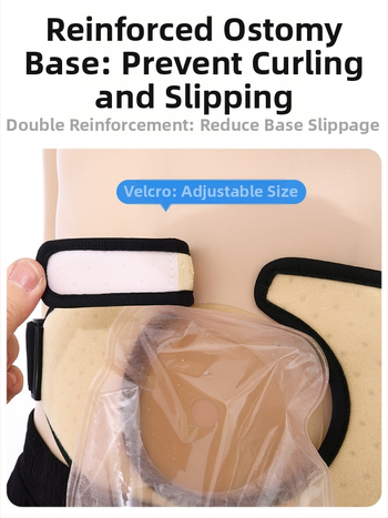 Ζώνη προστασίας ostomy για σακούλα – ζώνη μέσης, αδιαρροϊκή ασπίδα για ostomy σακούες, ύφασμα δίχτυ και Oxford, ελαστικός ιμάντας, σετ 50 τεμάχια