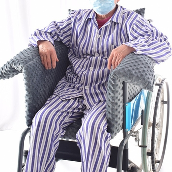 Μαξιλάρι ισχίου για καροτσάκι με αντισύγκρουση και ζεστό απαλό μαξιλαράκι – Jiahuikang; υλικό: φλανέλ + μεταξο-βαμβάκας; κατάλληλα μέρη: ισχίο; εισαγωγή: Όχι; θέρμανση: Όχι