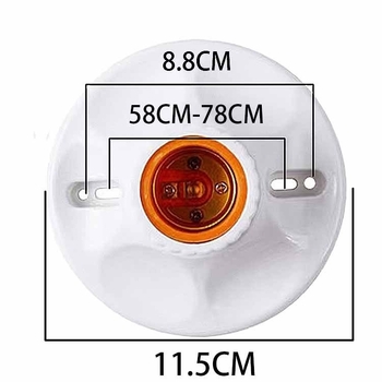 Površinis E27 lempos laikiklis su bakeliotiniu vidiniu kontaktu ir plastmasiniu korpusu, modelis 215, 250V, 6A