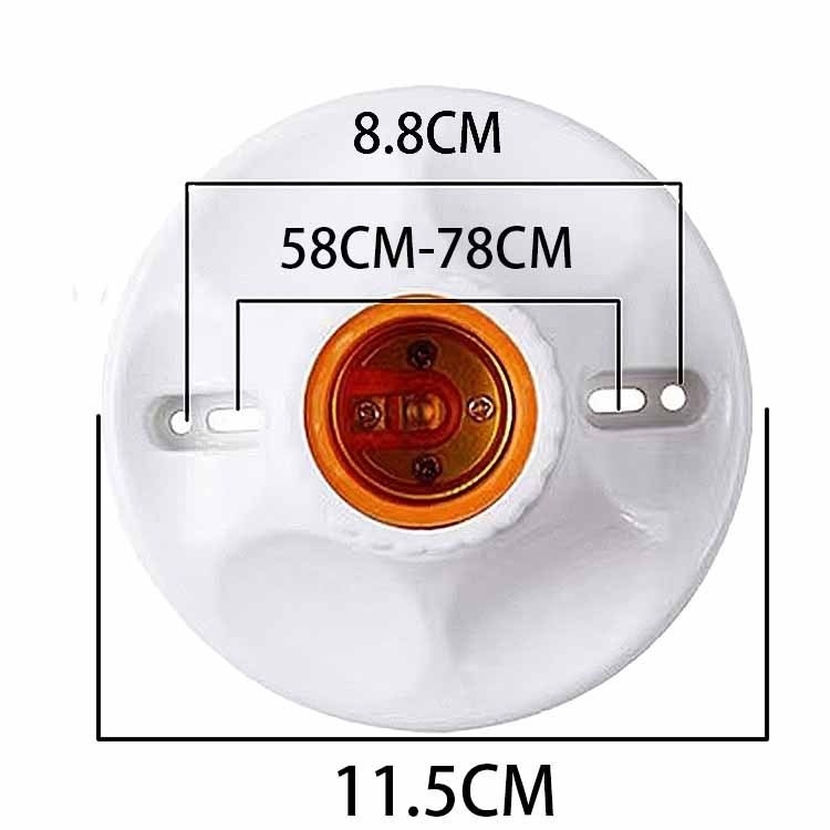 Površinis E27 lempos laikiklis su bakeliotiniu vidiniu kontaktu ir plastmasiniu korpusu, modelis 215, 250V, 6A