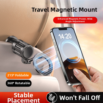 Stojan na telefón pre stolné použitie, prenosný na cestovanie, skladací, magnetický, zo zliatiny