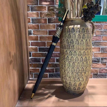 Automatinis golfo skėtis su 8 pluošto rėmu, 210T audinys, UPF > 50, logotipo spausdinimas, plastikinė rankenėlė