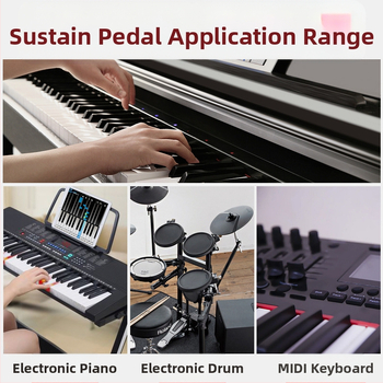 Dvostruki bubnjarski pedal za elektronički bubnjarski set, model J-04, ABS materijal, 3,5 mm sučelje, 50 000 ciklusa