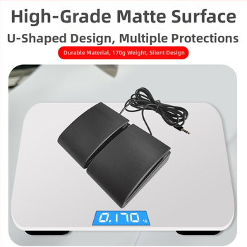 Dvostruki bubnjarski pedal za elektronički bubnjarski set, model J-04, ABS materijal, 3,5 mm sučelje, 50 000 ciklusa