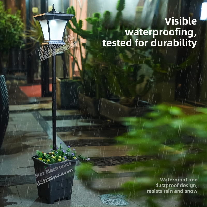 Solárne záhradné svetlo s indukčným prepínačom, 6–12 hodín svietivosti, solárne napájanie, model XX-20C220P