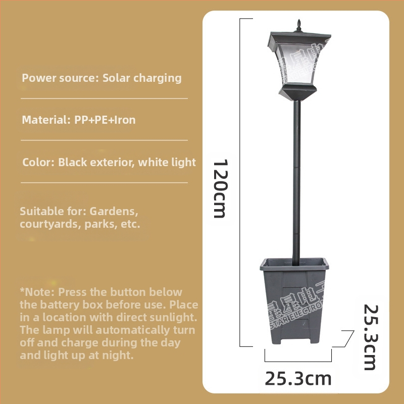 Solárne záhradné svetlo s indukčným prepínačom, 6–12 hodín svietivosti, solárne napájanie, model XX-20C220P