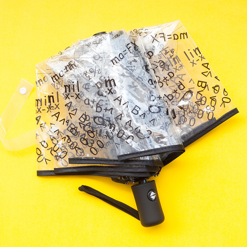 Trys dalių sulankstomas skėtis su automatinio atidarymo mechanizmu, lydinio strypai, 8 strypai, plastikinis audinys 210T