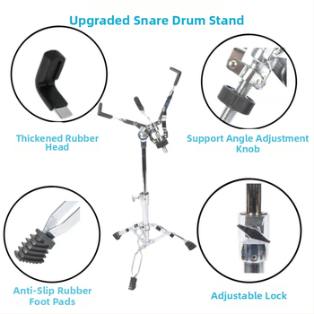 Stojan na snare bubon — železná konštrukcia, nastaviteľná výška, model SG-JGZJ-H-Y