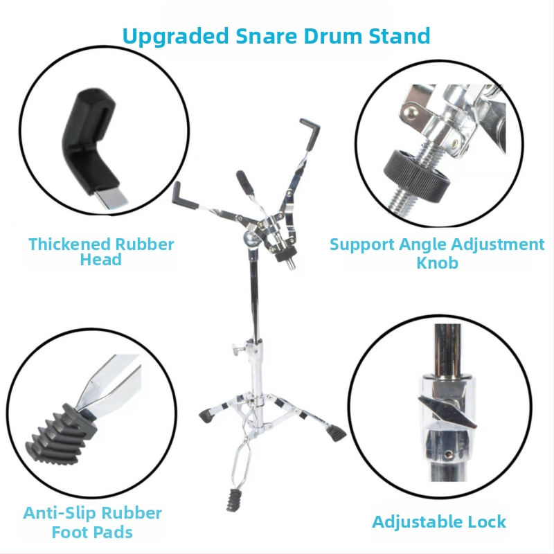 Stojan na snare bubon — železná konštrukcia, nastaviteľná výška, model SG-JGZJ-H-Y