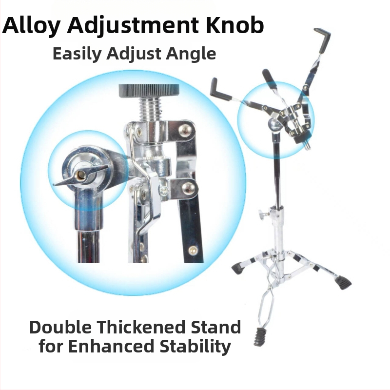 Stojan na snare bubon — železná konštrukcia, nastaviteľná výška, model SG-JGZJ-H-Y