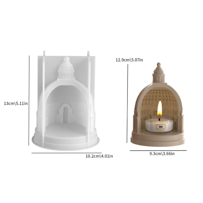 Decorate Trend Силиконова форма за кексове — Неправилна форма за DIY гипсов дворцов свещник