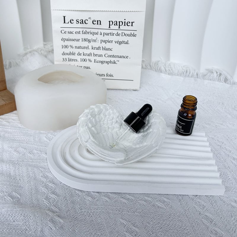 KLX силиконова форма за кексове - сърцевидна, гипсова форма за ароматерапия