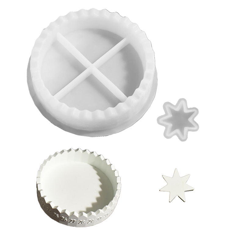 Силиконова форма за печене, неправилна пръстеновидна форма, за DIY календар за Адвент