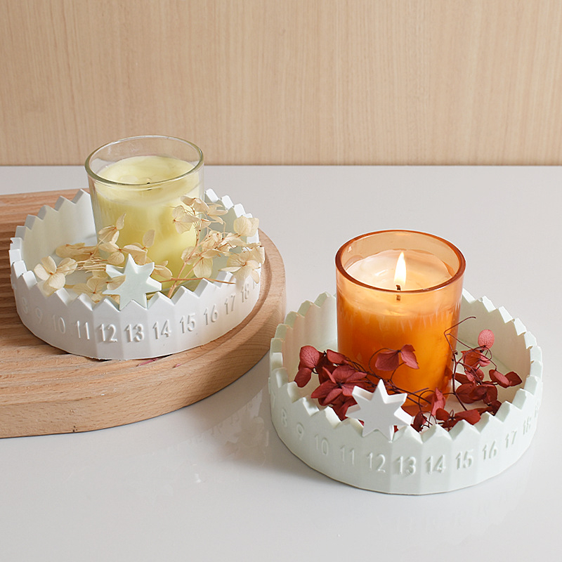 Силиконова форма за печене, неправилна пръстеновидна форма, за DIY календар за Адвент