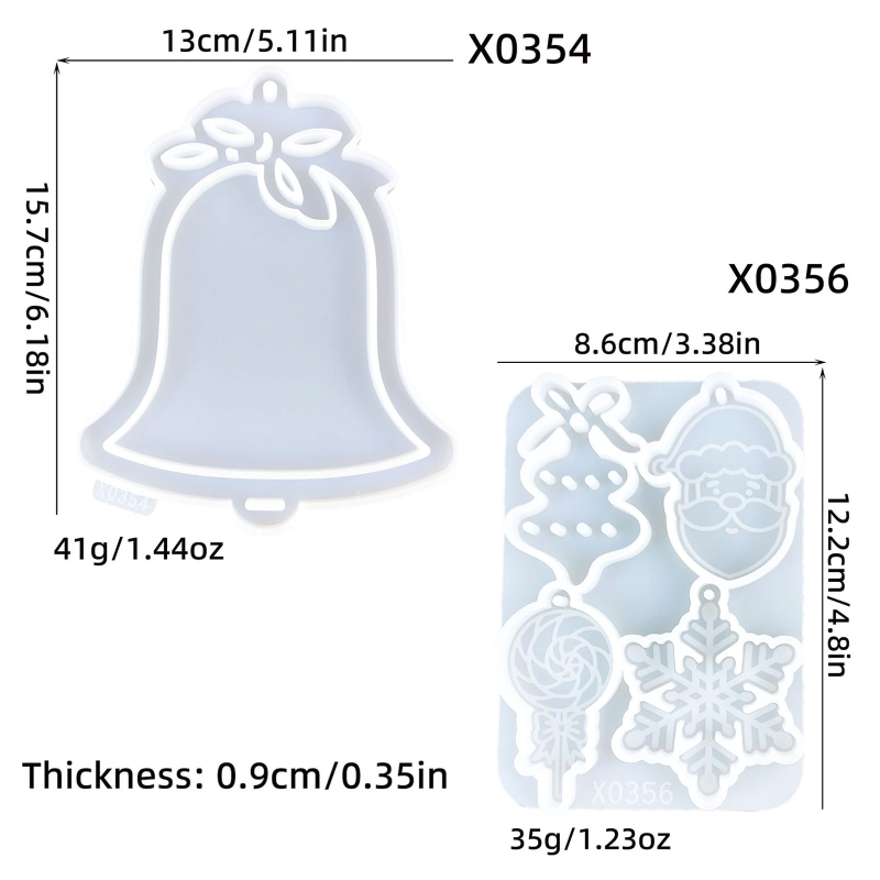 Силиконова форма за кекс - несиметрична форма, DIY форма за висулка, в индивидуална опаковка