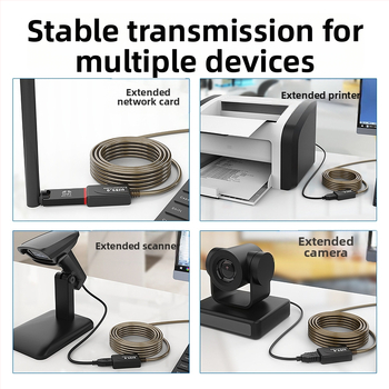 Καλώδιο επέκτασης USB 2.0 HS8836A, Χαλκός αγωγός, USB Διασύνδεση, Καλώδιο μετατροπέας, 5–30 m