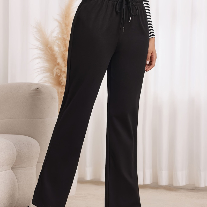 Chenille jogging hlače sa šnirmom u struku i elastičnim pojasom, spandex tkanina, udio ispod 30%, proljeće 2025, stil kraljice sestre (Spandex; Chenille; below 30%; Spring 2025; Royal sister style)
