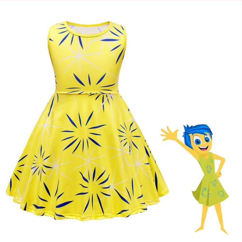 Cosplay dievčenské šaty bez rukávov – Bavlnená zmes; Hlavný materiál: 65% polyester, 35% bavlna podšívka; Určené pre deti 8+ rokov; Leto 2025