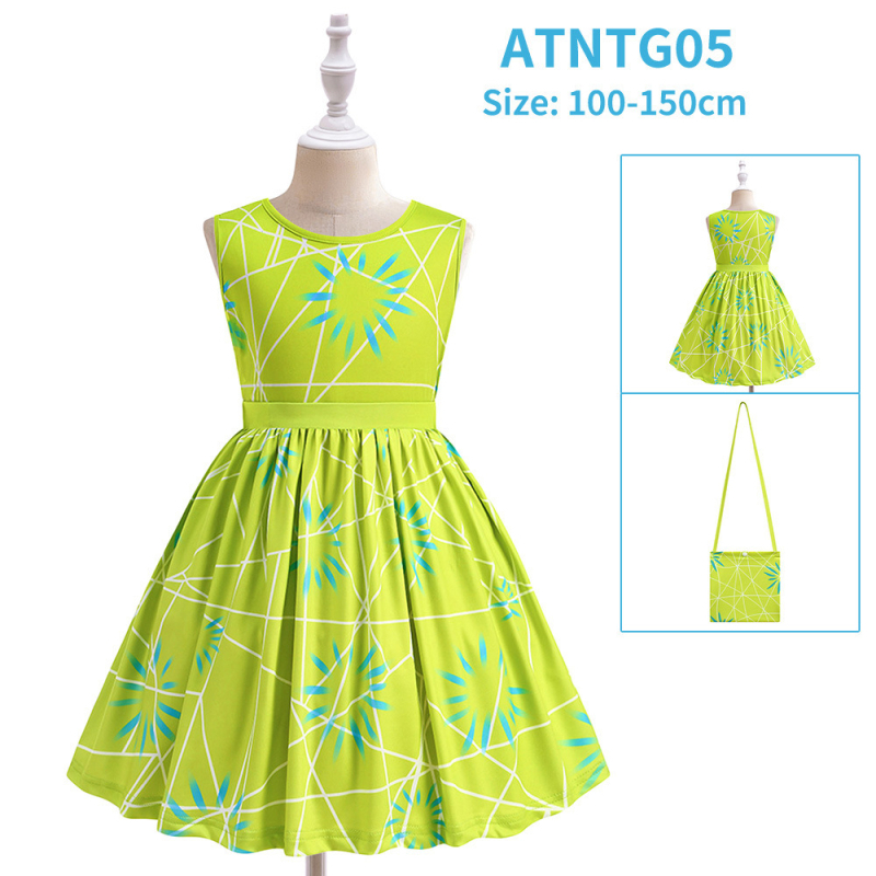 Cosplay djevojačka haljina bez rukava – mješavina pamuka; Glavni materijal: 65% poliester, 35% pamuk za podstav; Za djecu 8+ godina; Ljeto 2025