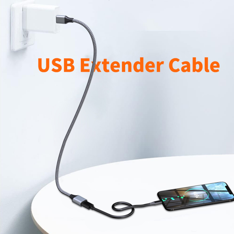 Predlžovací kábel USB 3.0 s rozhraním Mini USB, jednokonektorový konektor, predĺžený prenos dát, max. 60 W, plášť z hliníkovej zliatiny, medené jadro, nylonový opletený drôt