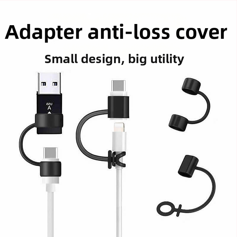 Silikónové puzdro proti strate pre Type-C konvertor s šnúrkou, model 08