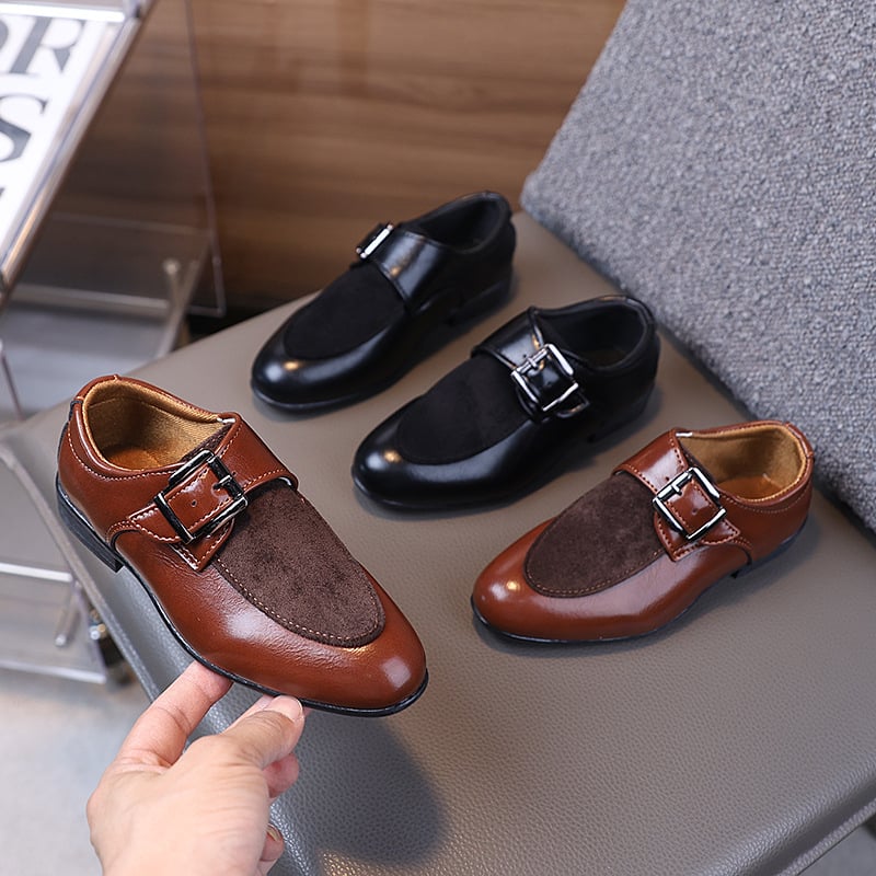 PU kožne tenisice za dječake, ležernog stila, zatvarač na Velcro, gumeni potplat