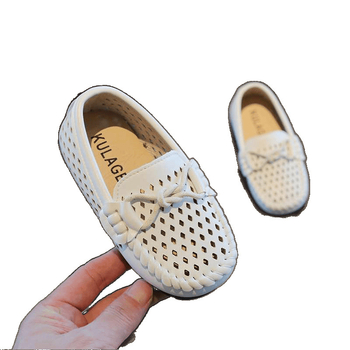 Dječje cipele od umjetne kože, s prorezanim dizajnom, srednje visoke, britski retro stil, gumeni potplat