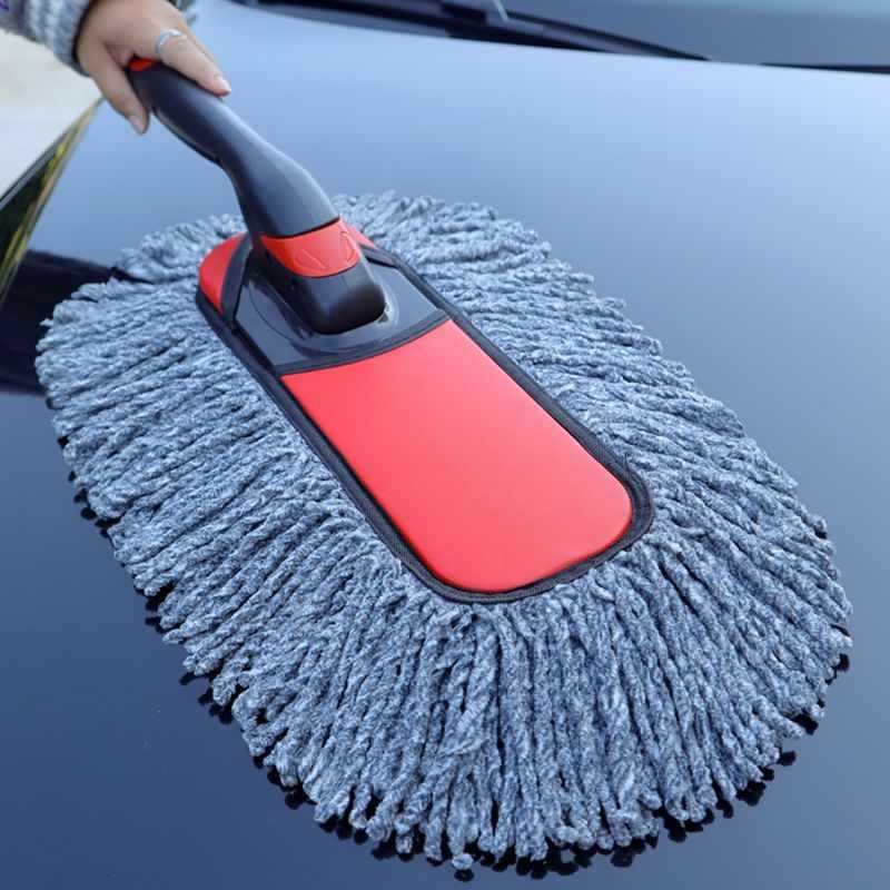 Сгъваема четка за миене на автомобил с меки влакна за прах, подходяща за домашно и автомобилно ползване