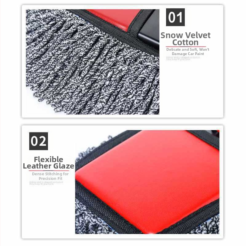 Skladacia čistiaca kefа na auto s mäkkými štetinami, určená na čistenie prachu, vhodná pre domáce aj automobilové použitie