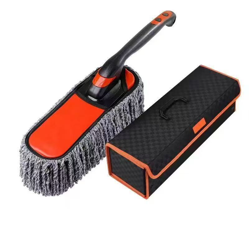 Сгъваема четка за миене на автомобил с меки влакна за прах, подходяща за домашно и автомобилно ползване