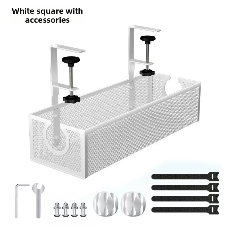Podstavec na káble pod stolom z uhlíkovej ocele, viacúčelové uloženie, jednostupňový dizajn