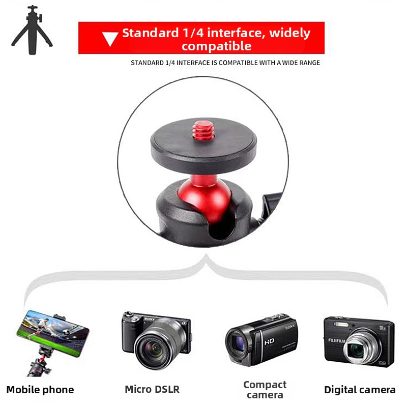 Weijiesi Wt008 τηλεσκοπικός επιτραπέζιος τρίποδας, κατασκευή αλουμινίου-νάιλον, 3 τμήματα, φόρτιση έως 2 kg