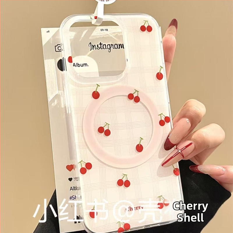 Magnetický držiak na iPhone — silikón, matný povrch, proti pádu, kompatibilný s modelmi iPhone