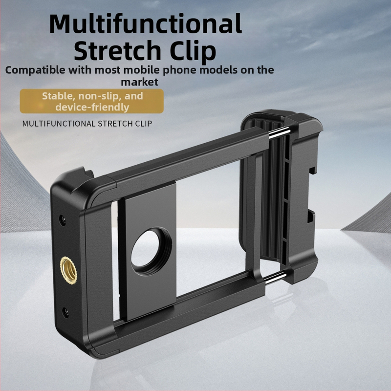 Vonkajší objektív pre mobilný telefón s univerzálnym 17 mm rozhraním, klip s protišmykovou výstelkou, hliníkové telo, kompatibilný so statívom