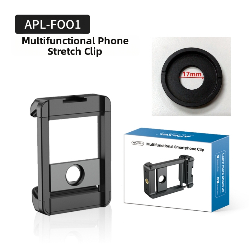 Vonkajší objektív pre mobilný telefón s univerzálnym 17 mm rozhraním, klip s protišmykovou výstelkou, hliníkové telo, kompatibilný so statívom
