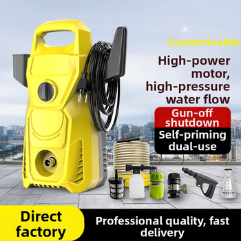 Namų aukšto slėgio automobilių plovimo įranga — 3000W, 220V, 100 Bar, 6 L/min, 7–20 m žarna