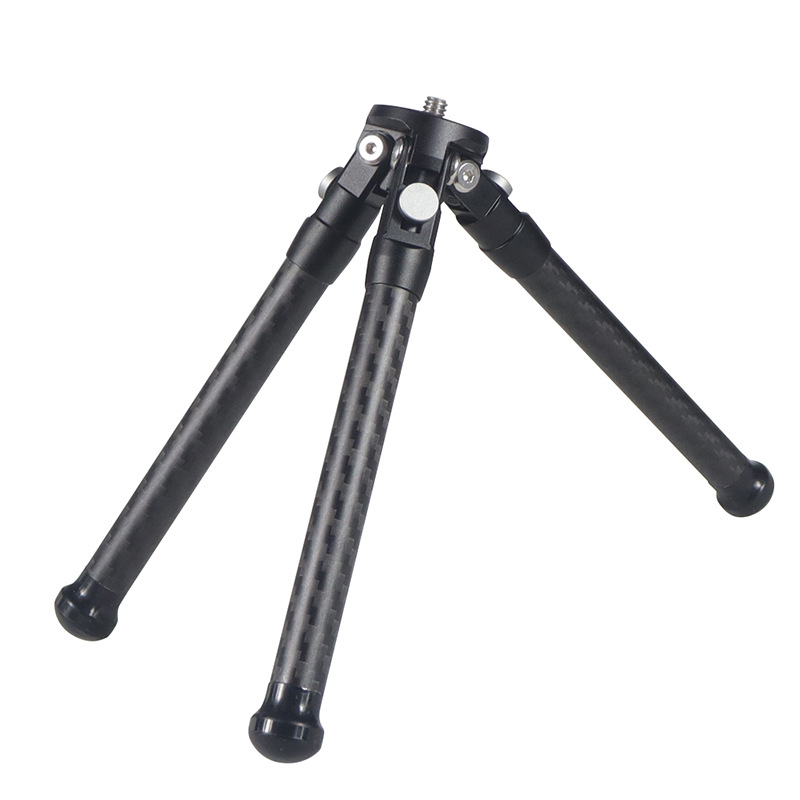 Μίνι τρίποδο από ανθρακονήματα – Φορητός αναδιπλούμενος επιτραπέζιος στήριγμα Osmo360 για ζωντανή φωτογράφηση, κατασκευή από κράμα αλουμινίου + ανθρακονημάτων, διπλής ενότητας σχεδιασμός, Φορτίο 2-5 kg, Βάρος 0.095-0.108 kg