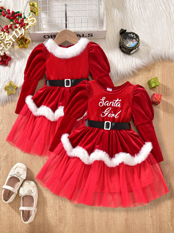 Mergaičių miela suknelė su dygsniuotu tinkleliu - 95 % poliesteris, 3–8 metų amžiaus, 2025 m. vasara