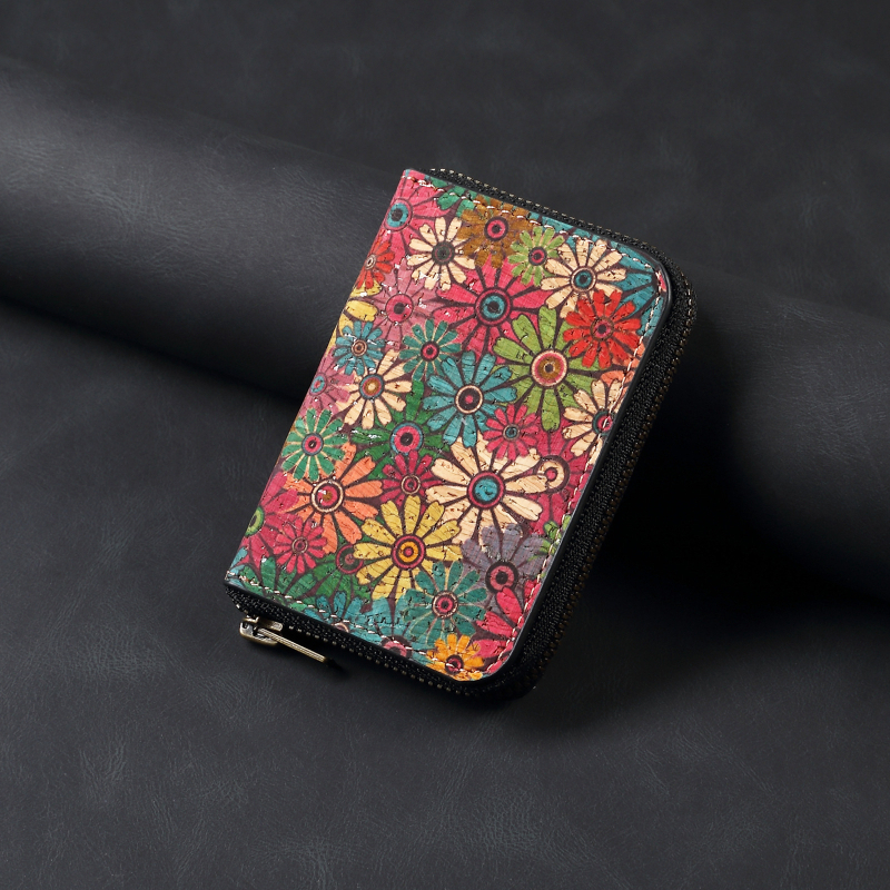 Korkový držiak kariet s Bracket štýlom, ručne vyrobený, MagSafe kompatibilný