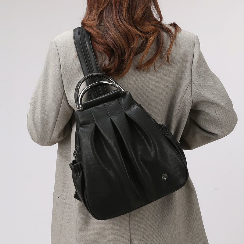 Dnevni ruksak za svakodnevnu upotrebu — udoban, višenamjenski PU ruksak sa zatvaranjem na zip, unutarnja torba s džepom na zip, poliester podstava, unutarnji pretinac