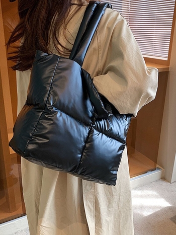 Ženska torba – street-trend stil, najlon, horizontalni kvadratni oblik, zatvarač, podstava od poliestera