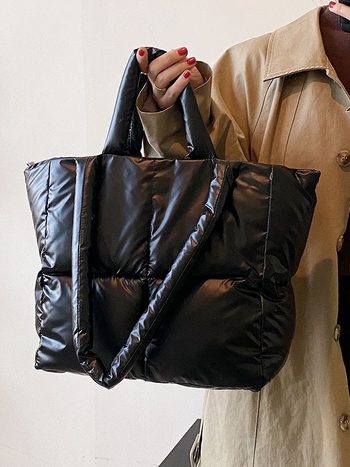 Ženska torba – street-trend stil, najlon, horizontalni kvadratni oblik, zatvarač, podstava od poliestera