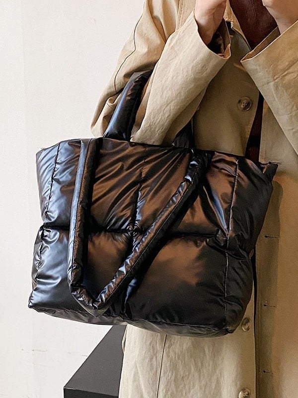 Ženska torba – street-trend stil, najlon, horizontalni kvadratni oblik, zatvarač, podstava od poliestera