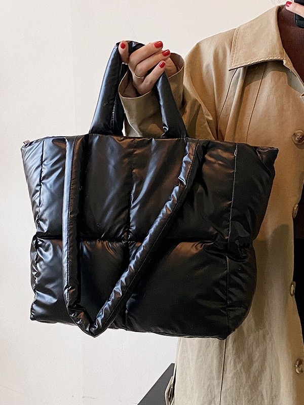 Ženska torba – street-trend stil, najlon, horizontalni kvadratni oblik, zatvarač, podstava od poliestera