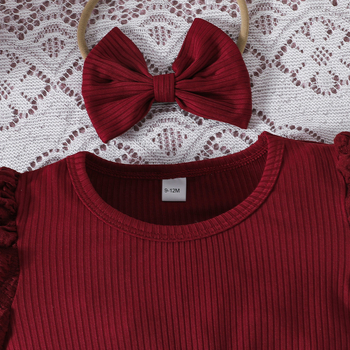 Φόρεμα κοριτσιού με φλοράλ μοτίβο, γραμμή Α, κοντά μανίκια, 95% πολυεστέρας, για 1–3 ετών