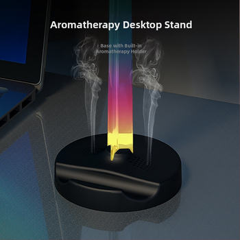 ITLYA10 Настолен държач за гейминг слушалки, пластмасова конструкция, поддръжка за персонализация, общ стил