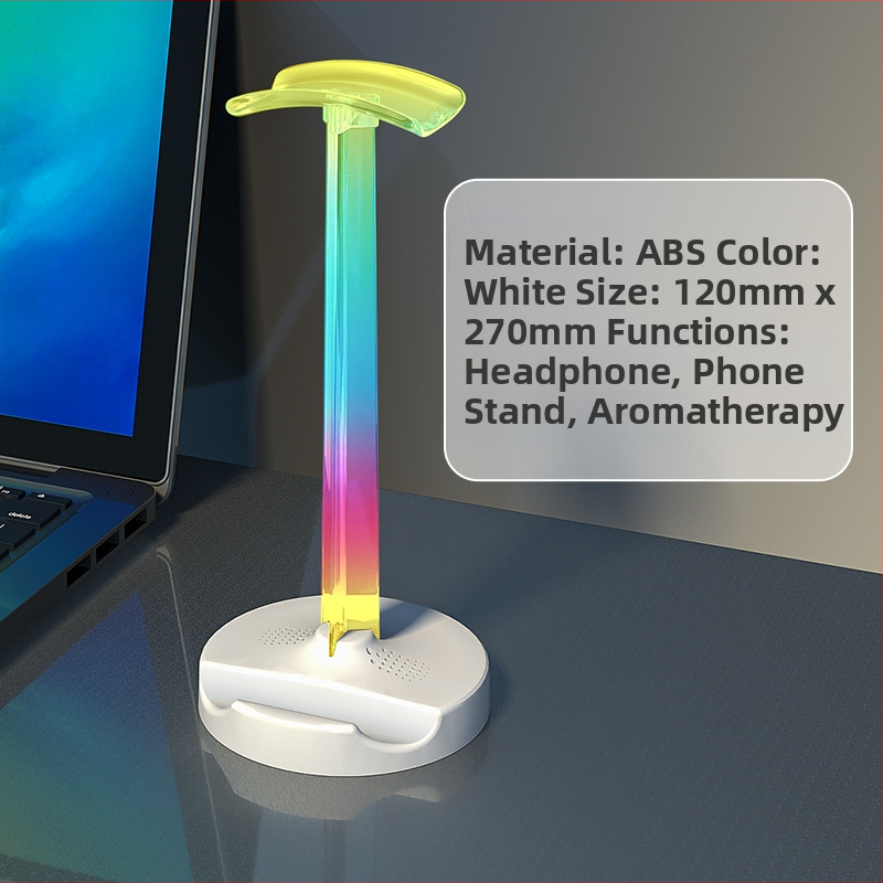 ITLYA10 Настолен държач за гейминг слушалки, пластмасова конструкция, поддръжка за персонализация, общ стил