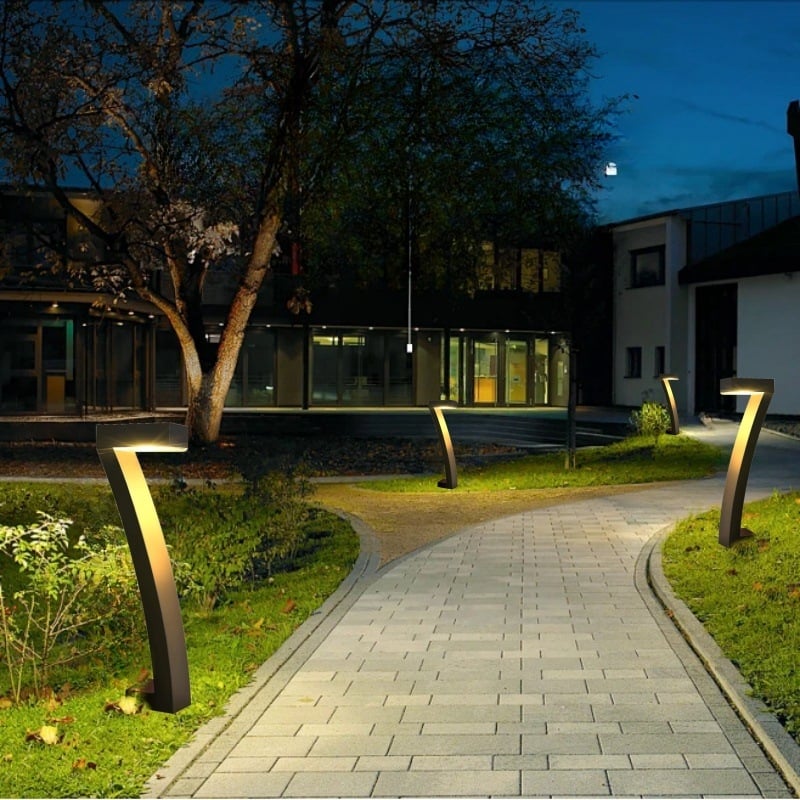 Solarna vrtna svjetiljka na stalku, oblik sedmerokutni, LED, 6–12 sati rada, ručni prekidač