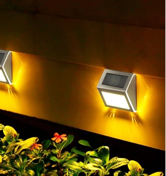 Vanjska vodootporna solarna svjetiljka za stepenice - LED, induktivni prekidač, 0.2W, 1.2V, 6–12 sati