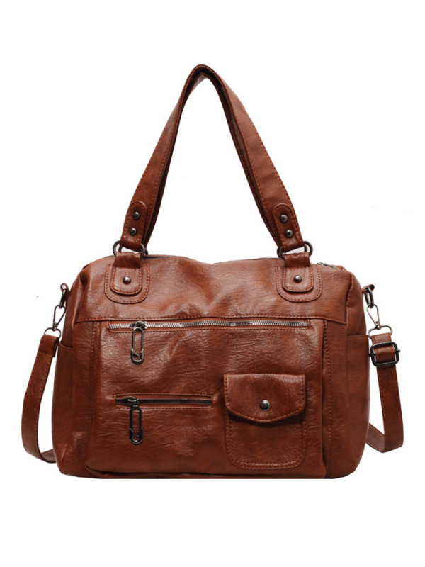 Ženska Tote torba, PU materijal, horizontalni kvadratni oblik, zatvaranje na zatvarač, unutarnji džep sa zatvaračem (Materijal: PU; Stil: Tote; Oblik: horizontalni kvadratni; Otvaranje: zatvarač; Unutarnji džep: zatvarač)